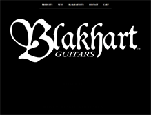 Tablet Screenshot of blakhartguitars.com